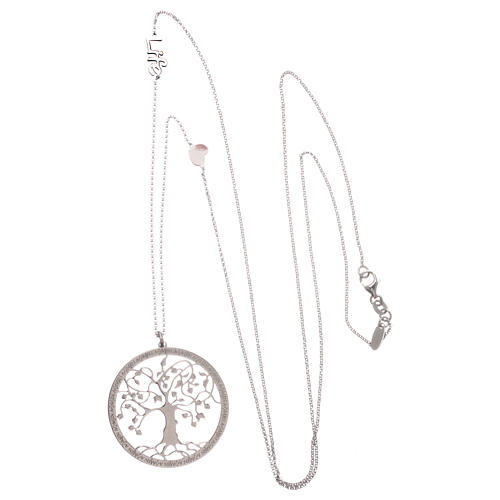 Collier AMEN argent 925 fin. rhodiée arbre de la vie 4