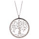 Collier AMEN argent 925 fin. rhodiée arbre de la vie s1