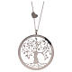 Collier AMEN argent 925 fin. rhodiée arbre de la vie s3