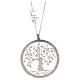 AMEN Necklace 925 silver finished in rhodium tree of life s2