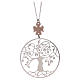 AMEN necklace in rhodium-plated 925 silver with tree of life and angel s1