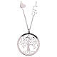 AMEN necklace in 925 silver rhodium finish withTree of Life s2