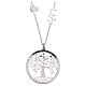 AMEN Necklace 925 silver finished in rhodium tree of life pendant s2