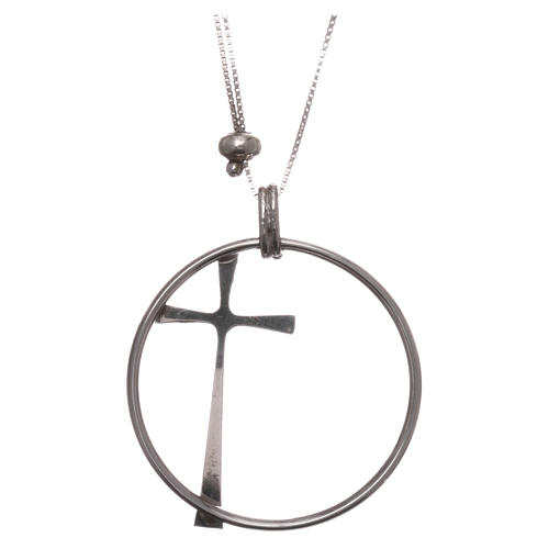 Collier AMEN argent 925 rhodié chaîne réglable 2