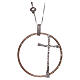 AMEN Necklace 925 sterling silver rhodium/rosé finish adjustable chain round pendant s1