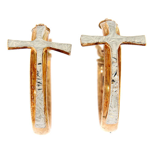 Ohrringe mit Kreuz von AMEN aus 925er Silber 1