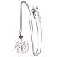 Necklace with tree of life, AMEN in 925 rose silver s3