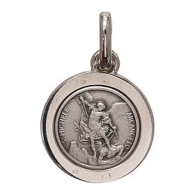 Medalik Święty Michał Archanioł srebro 925 średnica 12 mm