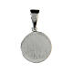Medalla Virgen Milagrosa de Plata 925 con zircones transparentes s2