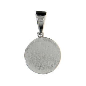 Medalha Milagrosa em prata 925 com zircões transparentes