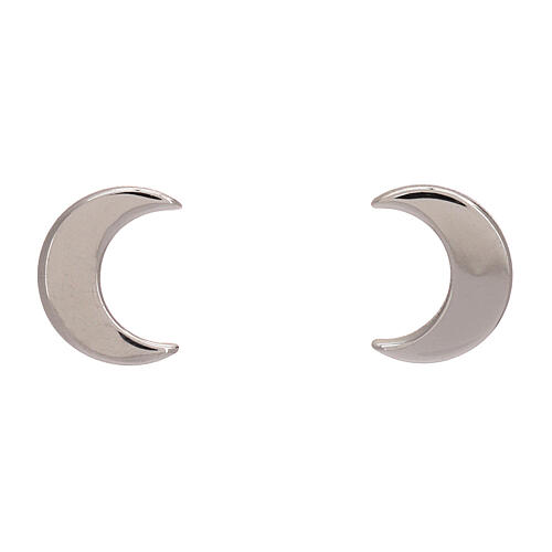 Moon-shaped stud earrings AMEN, 925 silver 1
