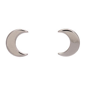 Moon stud earrings AMEN, 925 silver
