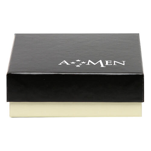 Star-shaped stud earrings AMEN, gold plated 925 silver 3