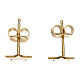 Star-shaped stud earrings AMEN, gold plated 925 silver s2