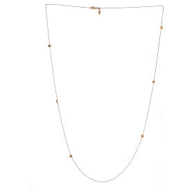 Necklace with moon and star AMEN 925 gold plated silver