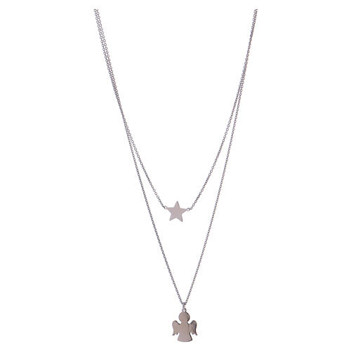 AMEN necklace of 925 silver, angel and star 1