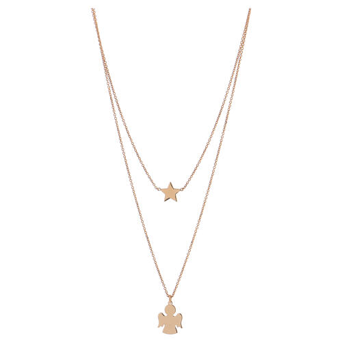 AMEN necklace of gold plated 925 silver, angel and star 1
