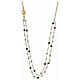 AMEN necklace of gold plated 925 silver and green crystals s1