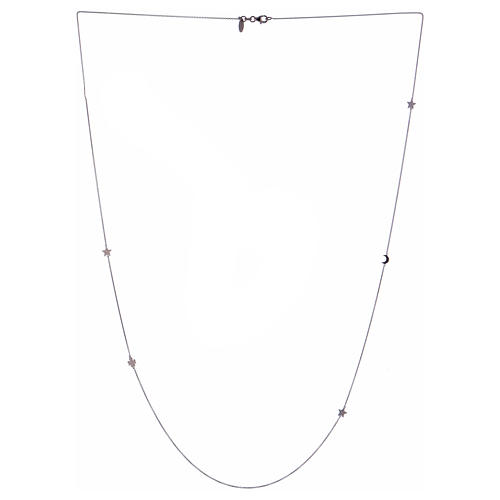 Necklace with different shapes, AMEN in 925 silver 1