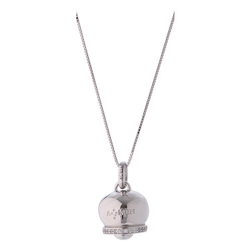 Collana in argento 925 ciondolo campanella AMEN 2