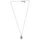 Collier en argent 925 pendentif clochette avec zircons AMEN s4