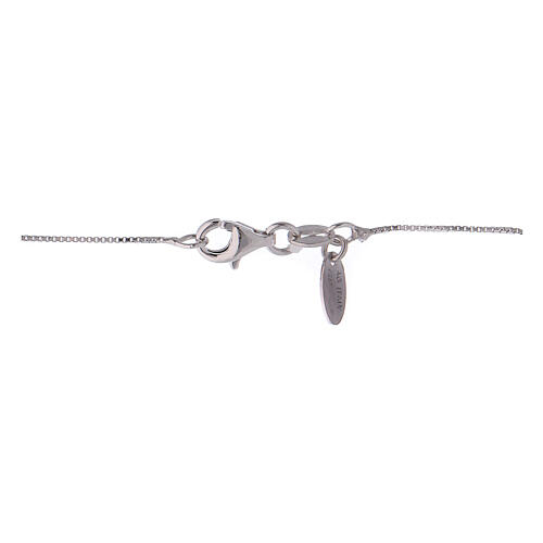 AMEN Necklace in 925 silver bell shaped pendant angel zircons 5