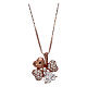 AMEN necklace in 925 silver rosé finish four-leaf clover pendant zircons s1