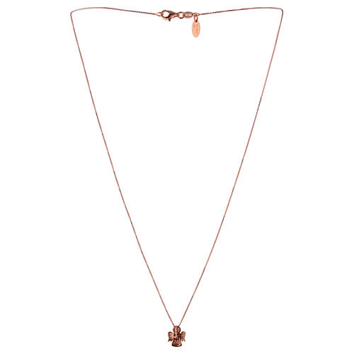 Collier AMEN argent 925 rosé ange avec zircons 3