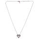 Necklace heart shaped wings pendant 925 silver AMEN s2