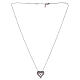 Necklace heart shaped wings pendant 925 silver AMEN s4