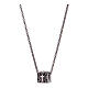 Necklace cube cross, heart and anchor AMEN 925 silver s1