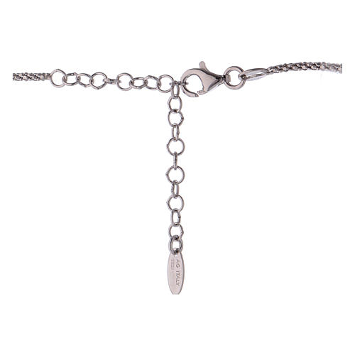 Schöner-SD Collana In Argento 925 Con Ciondolo Angelo – Rodiata, Catena Regolabile 38-43 Cm, Gioiello Per Battesimo E Prima Comunione