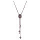 AMEN necklace with Miraculous Medal and crosses, 925 silver and zircons s1