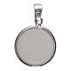 Round porcelain medal with angel, 925 silver, 1.8 cm s2