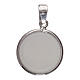 Medaglia tonda porcellana/argento 925 angelo cm 1,8 s2