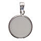 Round medal porcelain/925 silver 0.71 in angel s2