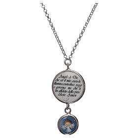 Necklace of 925 silver, medal and prayer