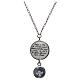 Necklace of 925 silver, medal and prayer s1