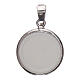 Medalha redonda porcelana prata 925 lua estrelas 1,8 gramas s2