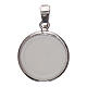 Round medal porcelain/925 silver moon/stars 0.71 in s2