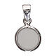 Round porcelain medal with angel, 925 silver, 1 cm s3