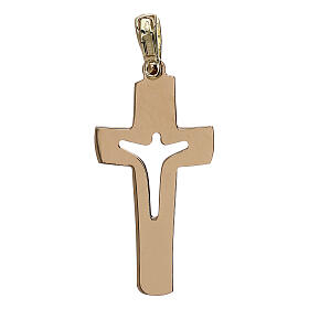 Krzyżyk z Chrystusem perforowanym złoto 18K - 1,53g