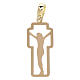 Cross with body of Christ silhoutte, 18K gold, 2.23 g s1
