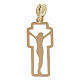Cross with body of Christ silhoutte, 18K gold, 2.23 g s2