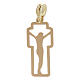 Cross with Christ silhouette 18-carat gold 2.23 gr s2