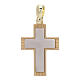 Cross with lateral engravings 18-carat gold 1.97 gr s1