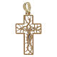 Bicolored cross with thorns 18-carat gold 3.03 gr s2