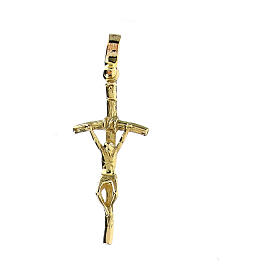 Krzyż pastoralny zawieszka żółte złoto 18K - 4g