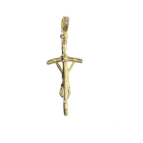 Krzyż pastoralny zawieszka żółte złoto 18K - 4g 2
