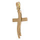 Kreuz Anhänger Gold18Kt Welle-Form 3.05gr s1